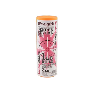 Sonic Boom Gender Reveal Kit Rifle Firearm 1 lb Girl
