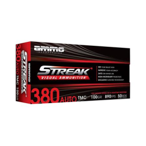 Ammo Incorporated 380 ACP 100 Grain Total Metal Case Streak Visual 50/Box