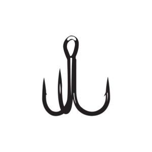 Gamakatsu Treble SHort Shank, Magic Eye, Round Bend Hook Size 6
