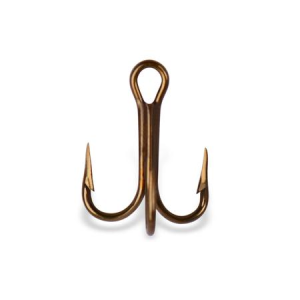 Mustad Treble Hook Bronze 5 PK Size 2/0
