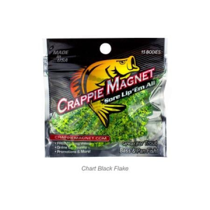 Crappie Magnet 15 Piece Body Pack - Chartruese w/ Black Flakes