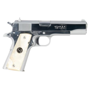 Iver Johnson 1911 A1 38 Super Pistol with Pearl Grips