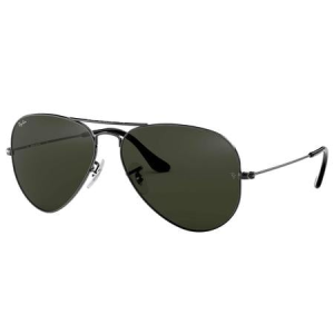 Ray-Ban Aviator Classic with Gunmetal Frame and Green Classic Lenses