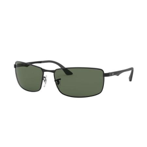 Ray-Ban RB3498 with Black Metal Frame and Green Classic Lenses