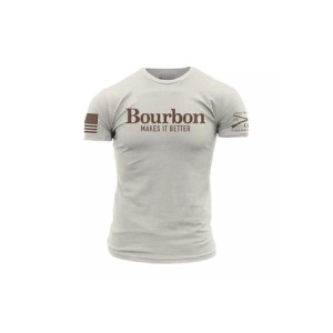 Grunt Style Bourbon Makes It Better T-Shirt Sand