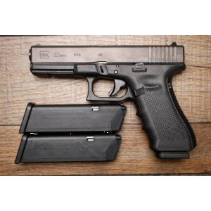 Glock 22 Gen 4 40SW Police Trade-In Pistol with Three Magazines