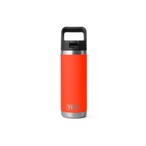 Yeti Coolers Rambler 18 Oz Bottle with Black Straw Cap