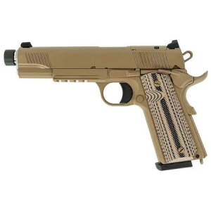 Tisas 1911 B45RGD TH 45 ACP Pistol with FDE Cerakote Finish and Threaded Barrel