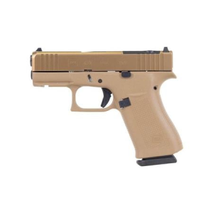 Glock 43X MOS 9mm Semi-Auto Pistol with Coyote Brown Slide