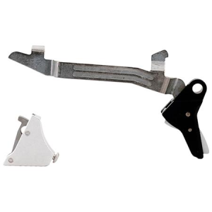 Timney Alpha Competition 9mm Luger/40 S&W/22 LR, Silver Straight Trigger, Compatible w/