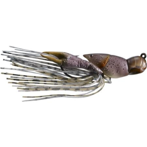 Live Target Crawfish Hollow Body 3/8oz Jig in Grey/Brown