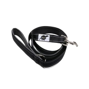 Roct Outdoor Trailhead Padded Dog Leash With Heel Handle in Black