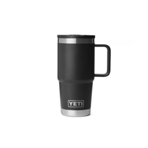 Yeti Coolers Rambler 20oz Travel Mug with Straw Black