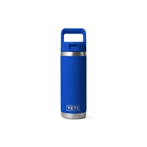 Yeti Coolers Rambler 18oz Water Bottle with Straw Royal Blue