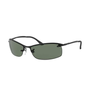 Ray-Ban RB3183 with Matte Black Frame and Green Classic Lenses