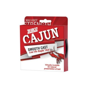 Zebco Cajun MonoFilament Fishing Line 330yd Low-Vis Ragin Red