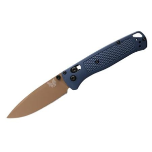 Benchmade Knife Bugout Folding Pocket Knife (Crater Blue Grivory)