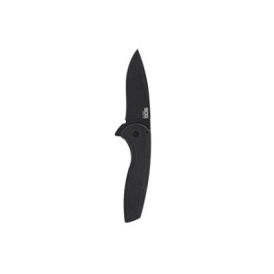 Sog Specialty Knives Aegis FLK 2.0 Drop Point Folding Pocket Knife - Black