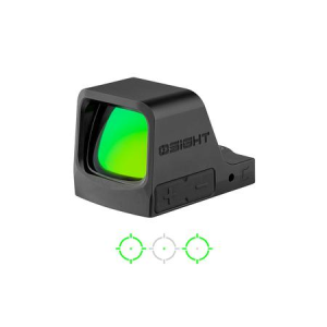 Osight C Open Green Dot Sight with 3 MOA and 32 MOA Muilti Reticle - Black