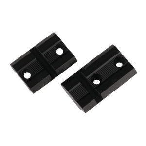 Weaver Top Mount Base Set Matte Black Aluminum