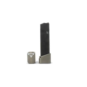 Taran Tactical Base Pad For Glock 9/40 Full Size Magazines - Titanium Gray