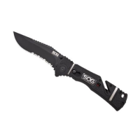 Sog Specialty Knives Trident Elite Folding Knife, Serrated