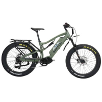Bakcou E-bikes Storm 25 Medium Matte Black 17" w/Stand Over Height of 30.50" Frame