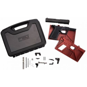 Polymer80 PFC9 Serialized Compact AFT Kit 9mm Luger Black Polymer Frame Aggressive Textured Black Polymer Grips Inc - Polymer80