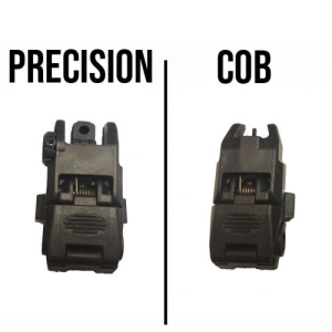 Flip-Up Iron Sights - Front & Rear Sights for Rifle, Handgun, and Tactical Gear - Myholster