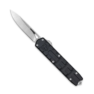 Cobratec Medium Enforcer Black M390 Drop Point Non Serrated Black - Cobratec Knives