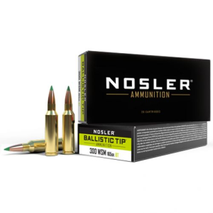 Nosler Ballistic Tip Rifle Ammunition 300 WSM 165 gr. BT SP 20 rd. - Nosler
