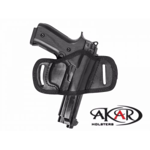 Akar Quick Draw Belt Slide Holster Compact Compatible with Springfield XDS 9mm 4.0 - Akar