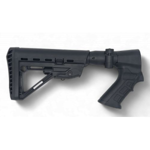 Folding Tactical Buttstock with Pistol Grip for Universal, Adjustable, Collapsible Compatible with Emperor Arms Cobra12 Mag F - Myholster