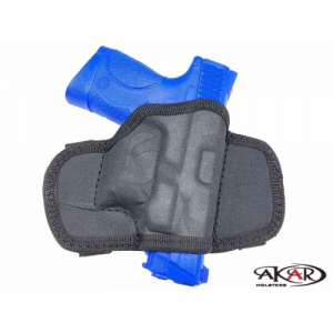 Open-top molded nylon belt slide holster OWB carry right-hand draw compatible w/ Sig Sauer P365 - Akar