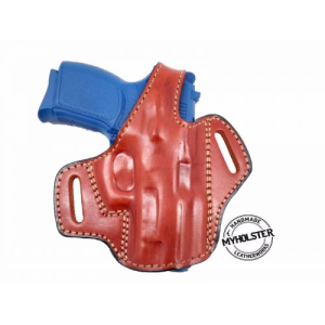 Brown / Right OWB Thumb Break Leather Belt Holster Fits Sig Sauer P365X - Myholster