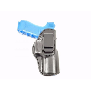 Black / Right Premium Leather IWB Holster Handcrafted Cowhide with Forward Cant Comaptible w/ Smith & Wesson Model 39-2 - Myholster