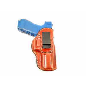 Brown / Right Premium Leather IWB Holster Handcrafted Cowhide with Forward Cant Comaptible w/ Smith & Wesson Model 39-2 - Myholster