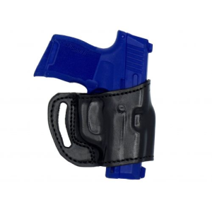 Black OWB Yaqui Slide Leather Belt Holster Premium Cowhide Open-Muzzle Design Compatible w/Smith & Wesson M&P M2.0 9,4 - Myholster