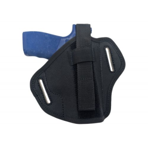 Right-Handed Semi-Molded Pancake Belt Holster with Adjustable Thumb Break Compatible w/ Ruger SR9 - Myholster