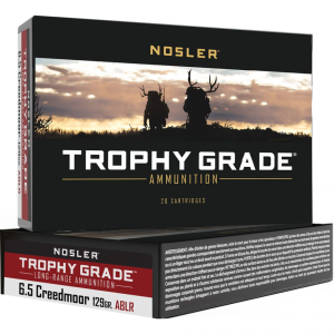 Nosler Trophy Grade Long Range Rifle Ammunition 6.5 Creedmoor 129 gr. ABLR - Nosler