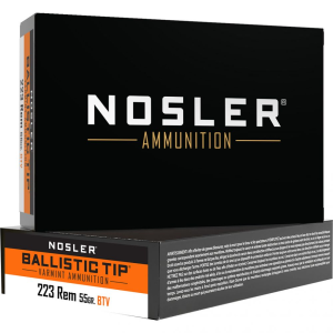 Nosler Varmint Ballistic Tip Rifle Ammunition 223 Rem. 55 gr. BT SP 20 rd. - Nosler