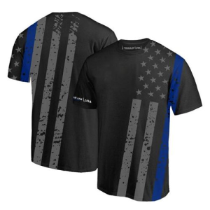 Thin Blue Line Distressed Thin Blue Line Flag Dri-Fit Shirt Medium - Blue Line