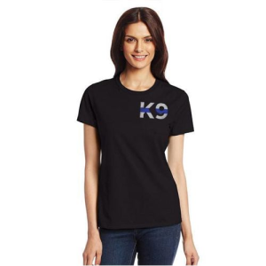 Thin Blue Line Women's K-9 T-Shirt Small - Blue Line