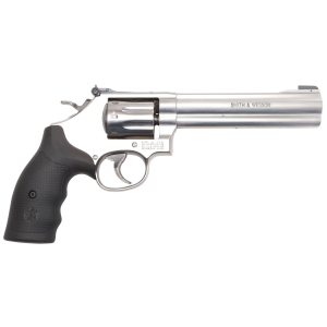 Smith & Wesson 12460 Model 648 22 WMR Stainless Steel 6 in Full Underlug Barrel, 8rd Cylinder & K-Frame, Synthetic Grip, Internal Lock , Revolver