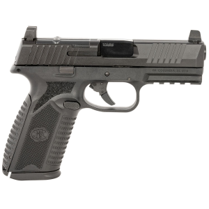 FN 66101381 510 MRD Full Size 10mm Auto 10+1, 4.10 Black Target Crown Steel Barrel, Black PVD Optic Cut/Serrated Steel Slide & Poly Frame w/Pic Rail, Ambi, Pistol
