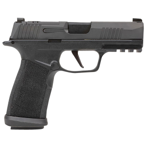 Sig Sauer 365XCA9TACOPS P365 XMacro TACOPS Compact 9mm Luger 17+1, 3.70 Black Carbon Steel Barrel, Black Nitron Optic Ready/Serrated Stainless Steel Slide, Poly Frame w/Beavertail & Pic Rail, Black w/Interchangeable Backstrap Grip, No Safety, Pistol