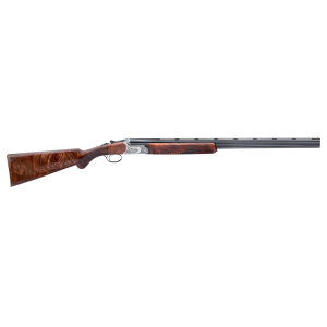 Rizzini USA 4101410 Aurum Field Full Size 410 Gauge Break Open 2.75 in 2rd 29 in Gloss Blued Vent Rib Barrel, Coin Anodized Silver Engraved Steel Receiver, Fixed w/Prince of Whales Grip Oiled Turkish Walnut Stock, Shotgun