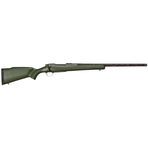 Nosler 47148 M48 Mountain Carbon 6.5 Creedmoor 4+1 24 in Carbon Fiber Wrapped Barrel, Tungsten Gray Cerakote Metal Finish, Granite Green Mountain Hunter Stock, Rifle