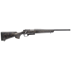 Bergara B14S903 B-14 Stoke Compact 243 Win 4+1 20 Graphite Black Cerakote Contour Threaded Barrel, Graphite Black Cerakote Drilled & Tapped Stainless Steel Receiver, Fixed Sporter Soft Touch Black Webbed Tan Synthetic Stock, Rifle