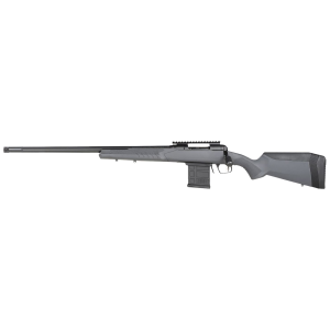Savage Arms 57457 110 Tactical 6.5 Creedmoor 10+1 24 in, Matte Black Metal, Gray Fixed AccuStock with AccuFit, Left Hand, Rifle